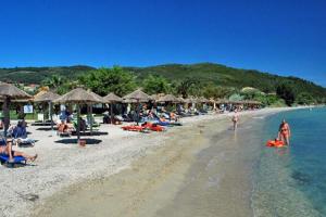 plaża hotelu Delfinia