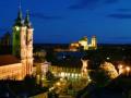 Eger panorama wieczorem