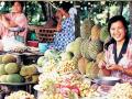 wietnamski targ z owocami