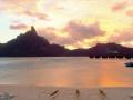 zachód słońca na Bora Bora
